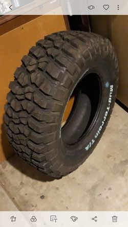 Selling 1 one tire new never used 100% life BF Goodrich mud T/A 35x12.50x18 LT $ 160