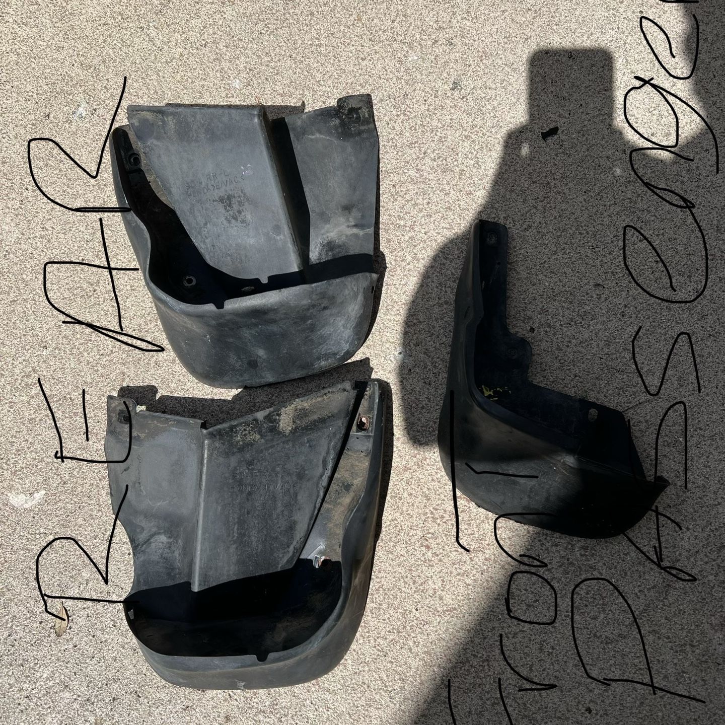 96 00 Honda Civic OEM MUD FLAPS MUD GUARDS SPLASH GUARDS Ek EJ EM1
