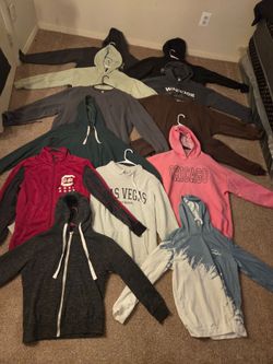 Adult, kids hoodie lot sold together.