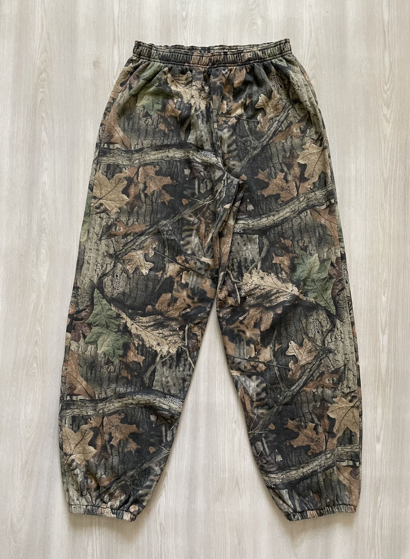 Vintage Ranger Advantage Timber Camo Sweatpants Realtree Fleece Jogger Sz M