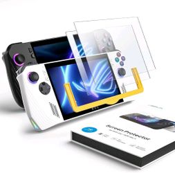 JSAUX ROG Ally Screen Protector 2-Pack, Ultra HD Glass 9H Matte Finish