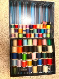 72 Multi-Color Sewing Thread Spools Collection
