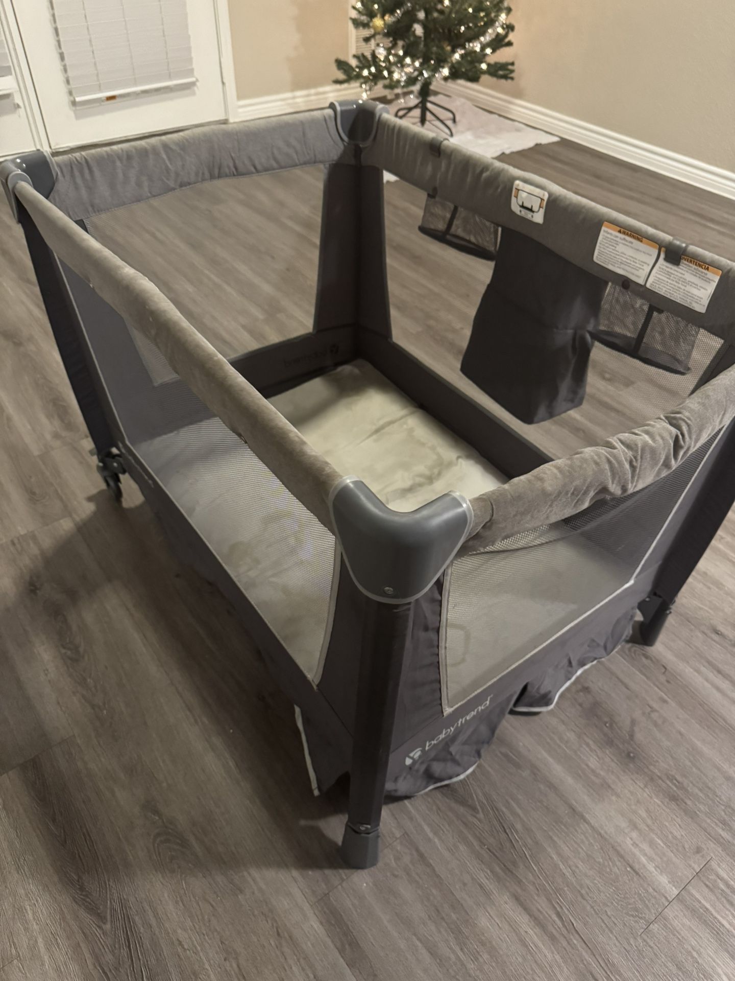 Baby Trend Pack ‘n Play Playard Gray w/ Storage Organizer