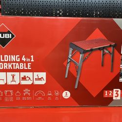 Rubi Tools Folding 4 In 1 Working Table 