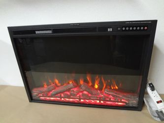 R.W.FLAME Electric Fireplace Insert 37Inch with Adjuatble Flame Colors