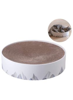 Cat Scratching Cardboard Pad Lounge Bed Round Scratch Pad (306)