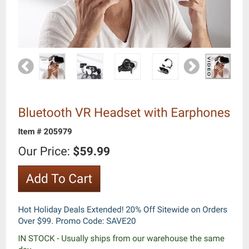 Bluetooth VR Headset