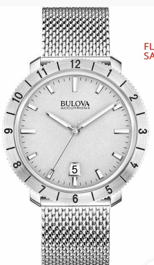 Bulova Men's Accutron II Silver Dial Watch 96B206
