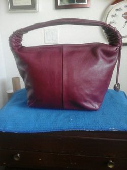 FURLA Maroon Leather,GENUINE Leather, Made in ITALY, Excellent