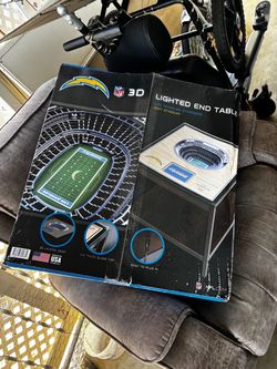 NFL Chargers end table