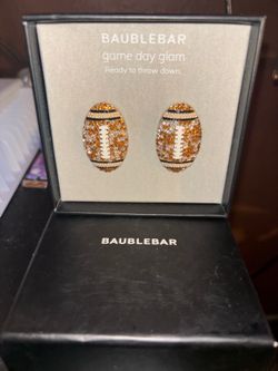NFL Baublebar Football earrings