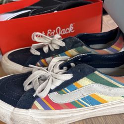 Girls Sneakers Size3-4 Vans Off The Wall Cat & Jack