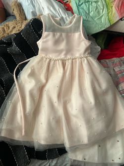 Cream color youth formal dress