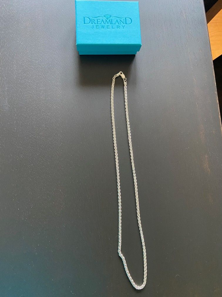 New Dreamland Jewelry Sterling Silver Chain Necklace