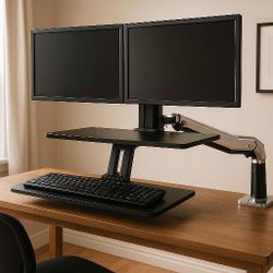 Ergotron Dual Monitor Sit/stand Workstation 