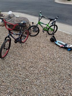 Schwinn BMX Bike, Kids Bike, and Scooter Bundle