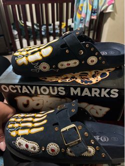 Octavious Mark Michigan Blue Clogs