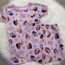 Disney Princess Girl's Pajama Set Size 7