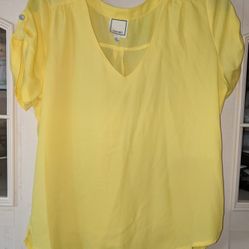 Meraki Yellow blouse/ like New