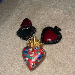 Mexican folk hearts
