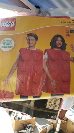 Lego red brick costume