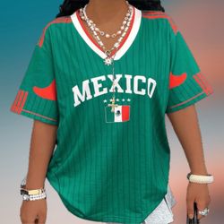 Women’s Plus Size Jersey Mexico 