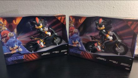 *Set of 2* Jakks Pacific Sonic 3 Shadow & Motorcycle Action Figures 5 inch
