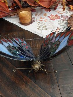 Stained Glass Butterfly Figurine