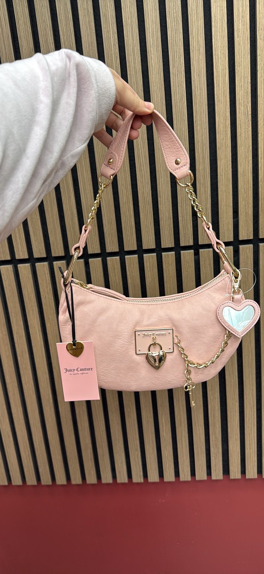 Juicy Couture Exclusive Pink Rolling On Hobo Bag: BRAND NEW