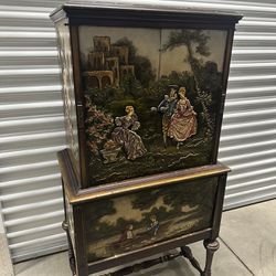 Antique painted cabinet 