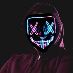 Led Lights Brand New Halloween Purge Mask