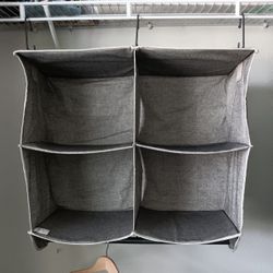 4 Cubby Hole w Bottom Bar Closet Organizer