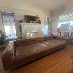 Tan Leather Sofa