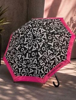 Victoria's Secret Logo Print Umbrella
