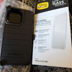 iPhone 14 Pro Max Otter Box And Screen Protector 