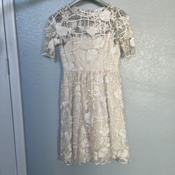 White Embroidered Dress