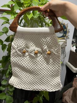 Vintage Macrame Handbag