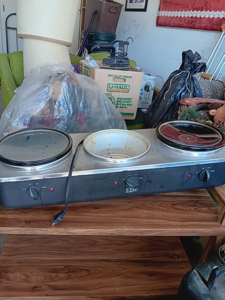 Elite Triple Slow Cooker