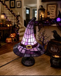 Brand New! Cracker Barrel, Halloween Witch Hat Lamp!! inbox
