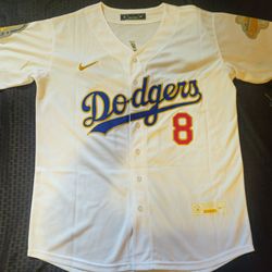Dodgers KIKE HERNANDEZ GOLD JERSEY
