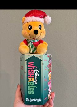 Disney Wishables Winnie the Pooh Holiday Shimmer Plush