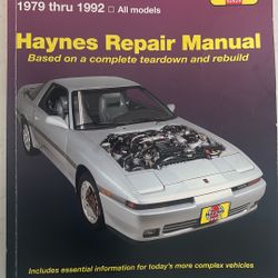 Toyota Celica Supra 1(contact info removed) Haynes Repair Manual