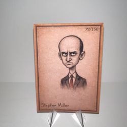 *New Series Vintage Trading Card ~ Jeffrey Epstein Donald Trump Charlie Kirk not garbage pail kids politic Satire