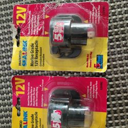  Marine grade 12V receptacle. Corrosion resistant 
