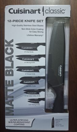 Cuisinart Black 12-Pc Knife Set