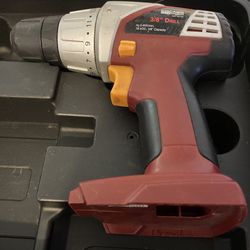 18V CORDLESS 3/8 DRIVE DRILL BRAND NEW WITH THE HARD PLASTIC CARRYING CASE, But No Battery or  Charger