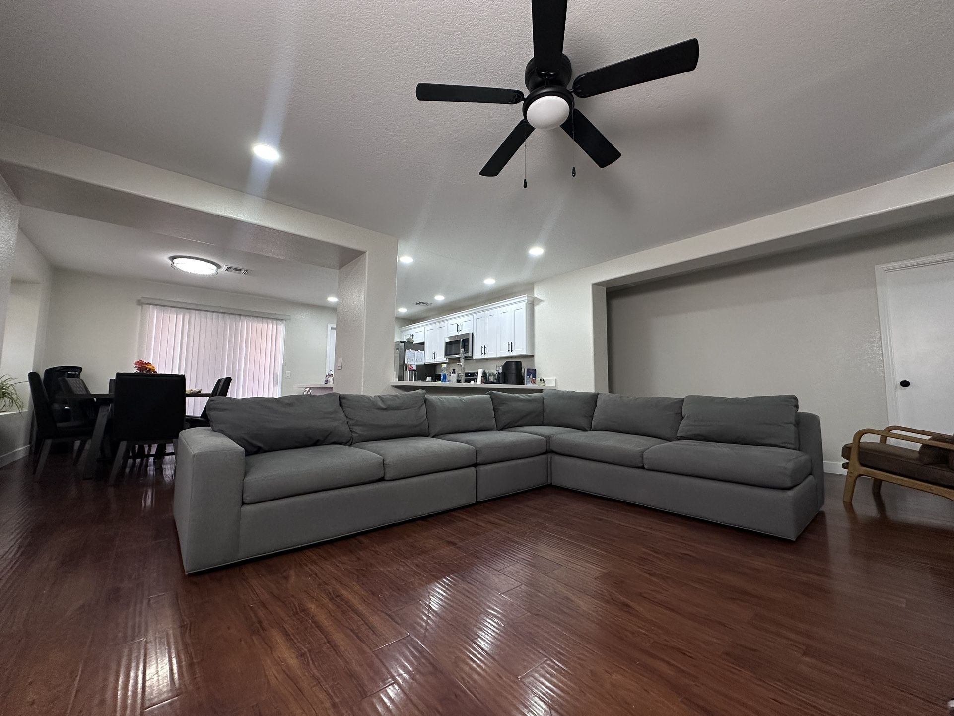 Room & Board Custom Gray Sectional - Free Delivery