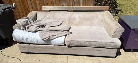 Large couch with queen bed