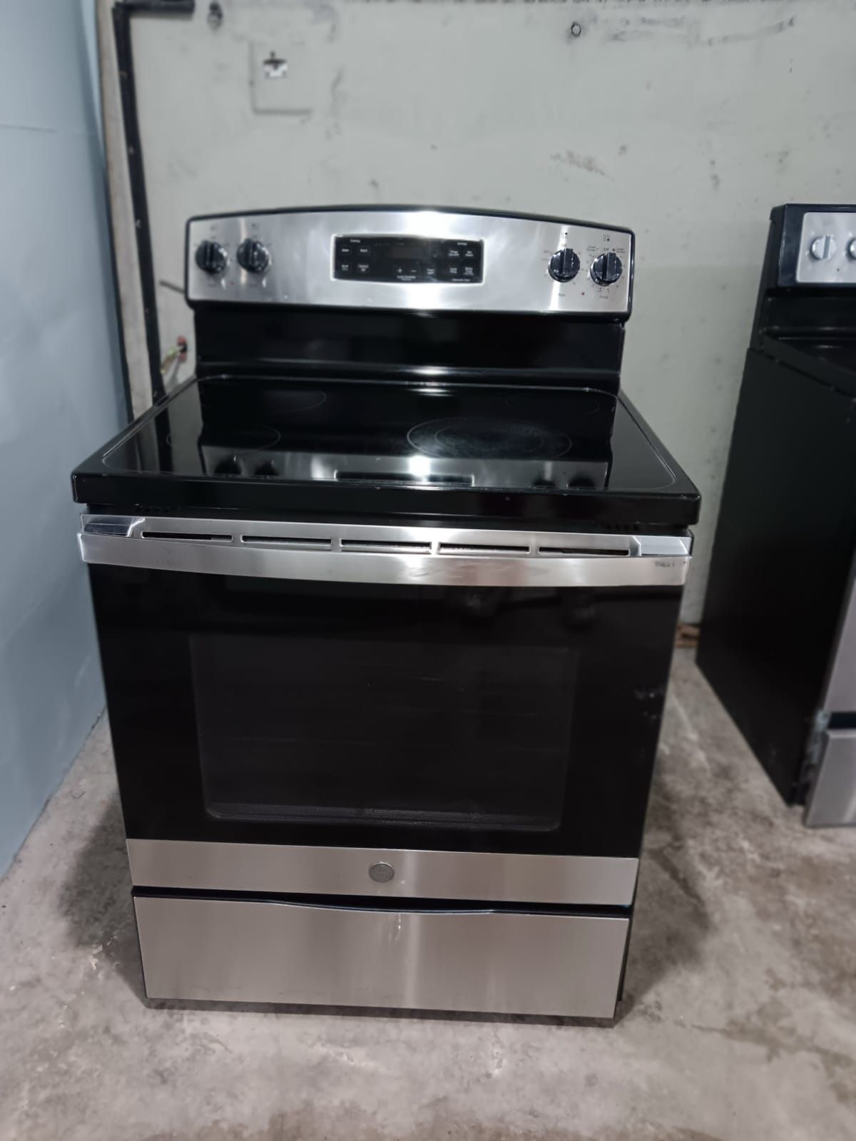 GE stove electric stainless Steel