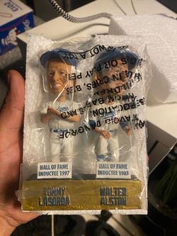 Tommy lasorda and Walter Alston 50th anniversary bobble heads